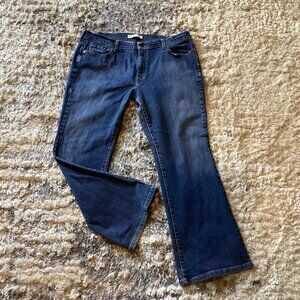 LEVI'S 515 Bootcut Denim Blue Jeans Dark Wash Women’s 16S